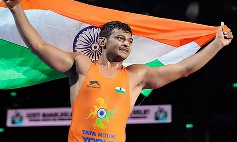 Deepak Punia. (File Photo- mvgovindia Twitter)