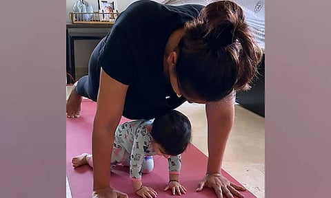 Bipasha Basu with daughter Devi