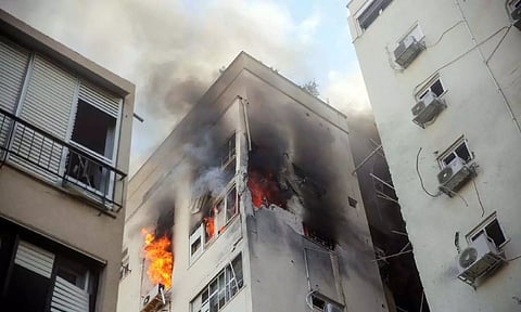 Visuals from Israel attack (Reuters)