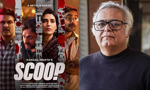 Poster of 'Scoop'; Hansal Mehta (File)