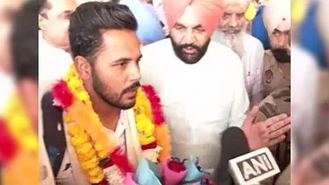 Indian men's hockey captain Harmanpreet Singh. (Photo: ANI)