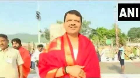 Maharashtra Deputy CM Fadnavis visits Tirumala Lord Venkateswara Temple (Photo/ANI)
