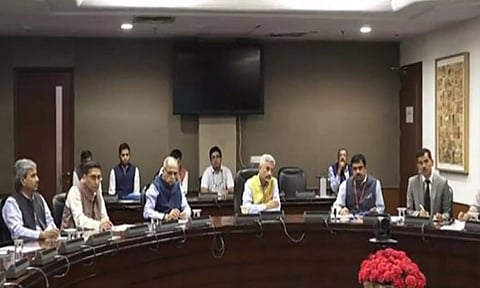 EAM S Jaishankar chairs review meeting for Op Ajay (ANI)
