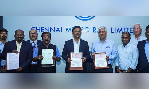 CMRL Signed a contract agreement with Tata for the construction of five underground stations&nbsp;