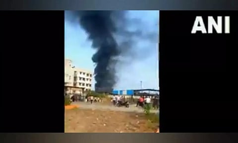 Fire at Valsad. ANI