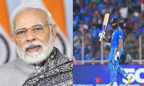 PM Modi; Rohit Sharma&nbsp;