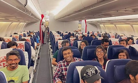 Fourth flight with 274 Indians onboard departs from Israel's Tel Aviv for India (ANI)