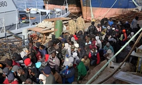 Thirty-nine Tunisian nationals were rescued from sinking boats (Photo: IANS)