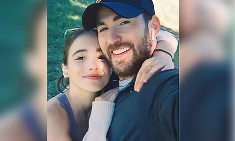 Chris Evans and Alba Baptista (Photo: IANS)