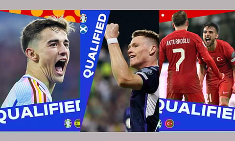 Spain, Scotland and Turkiye secure qualification for Euro 2024
