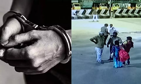 Visuals from the CCTV footage