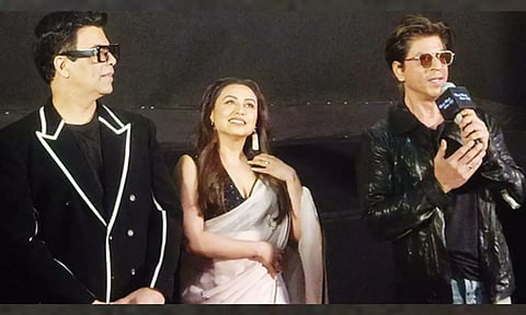 Shah Rukh Khan, Rani Mukherjee and Karan Johar
