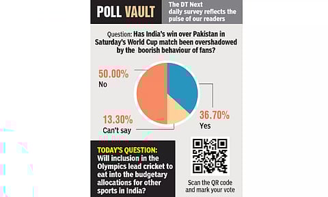 Has IND's win over PAK in Saturday’s WC match been overshadowed  by boorish behaviour of fans?