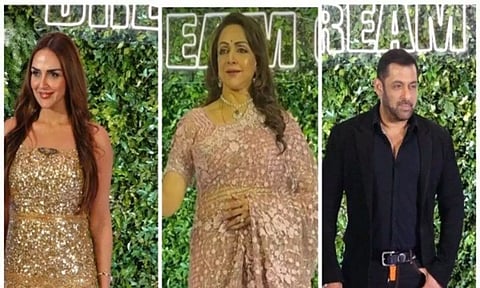 Pics from Hema Malini's bday bash (Image: ANI)