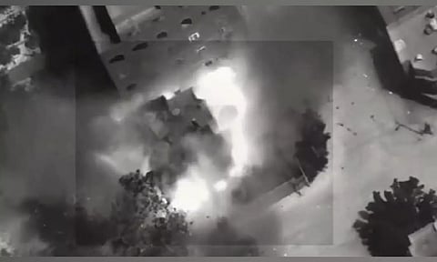 Screengrab of video posted by Israeli Air Force on X (ANI)