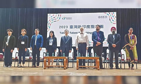 The event held at the Kattankulathur’s campus had eight Taiwan companies.