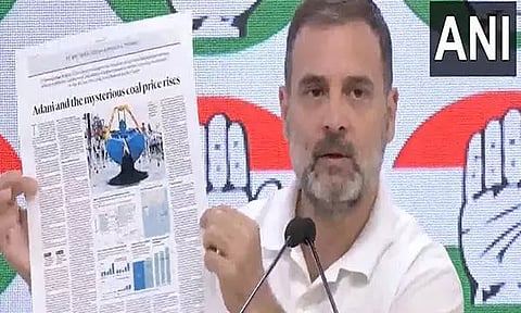 Rahul Gandhi targets Adani group again on coal pricing issue