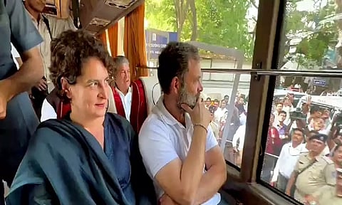 Congress MP Rahul Gandhi and General Secretary Priyanka Gandhi