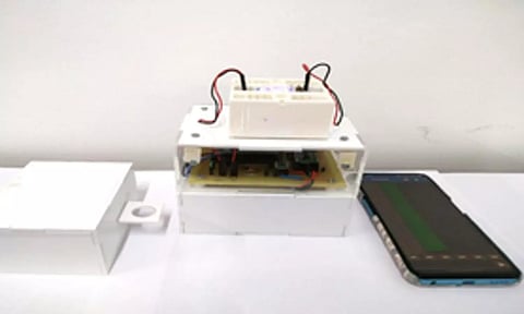 Portable device designed to detect DNA in wastewater to aid in the early detection of pathogens (Photo: IANS)