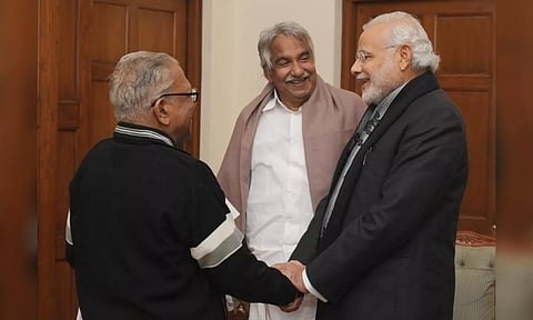 PM Narendra Modi wish former Kerala chief minister and veteran CPI (M) leader V.S Achuthanandan on his 100th birthday (Photo: Twitter)