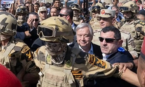 Guterres used all his diplomatic prowess to get Israel to agree to allow the supplies from Egypt into Gaza (Photo: IANS)