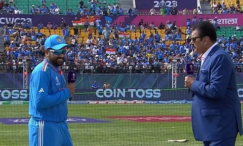 India won the toss and chose to bowl (Screengrab)