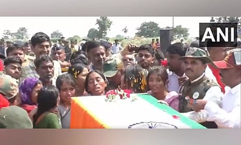 Agniveer Akshay Laxman's last rites performed at Maharashtra's Buldhana (ANI)