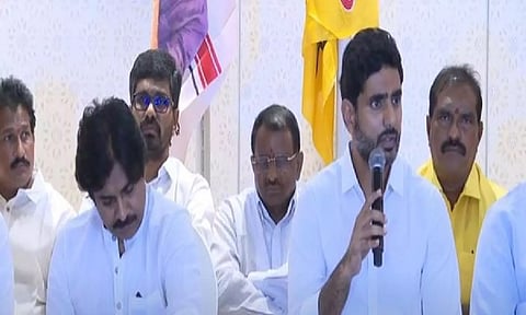 Telugu Desam Party (TDP) general secretary Nara Lokesh