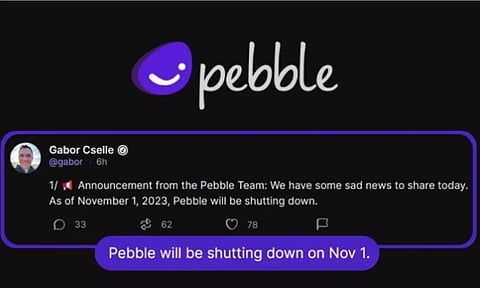 Pebble will be shutting down on November 1 (Photo: IANS)