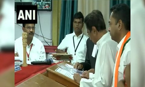 Former CM Kamal Nath filing nomination
