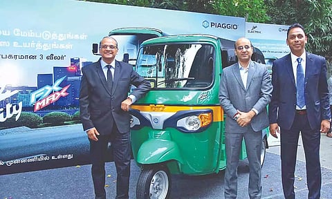 Piaggio launches 3-wheeler EV in TN