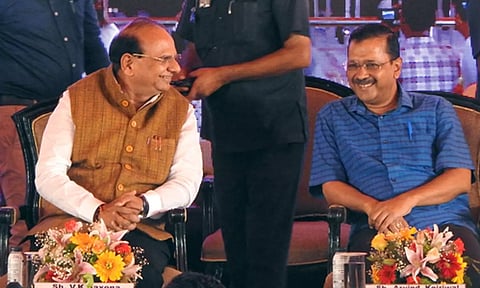 &nbsp;Delhi's Lieutenant Governor VK Saxena, Chief Minister Arvind Kejriwal