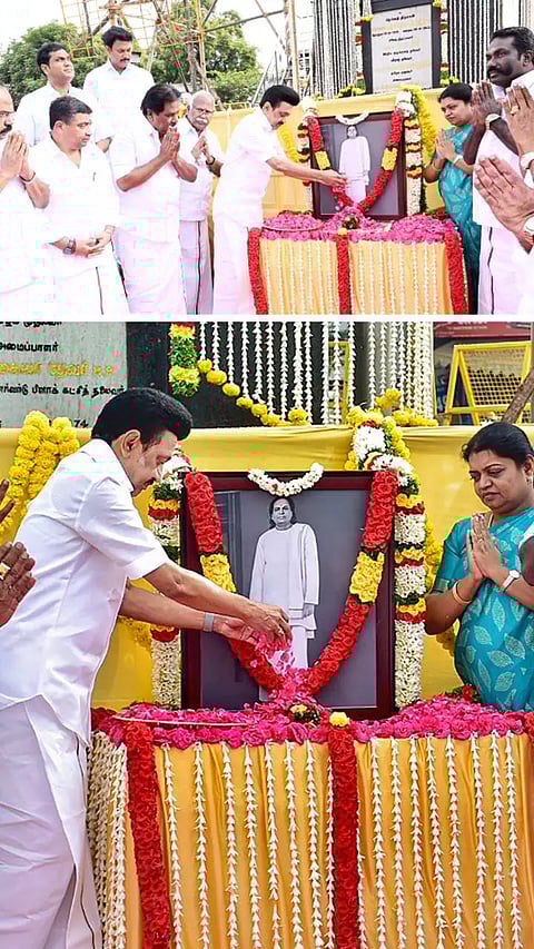 CM Stalin pays homage to Muthuramalinga Thevar on his birth anniv