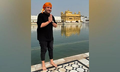 Actor Varun Sharma at Golden Temple (Image: IANS)