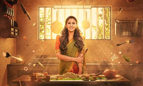 Poster of 'Annapoorani – The Goddess of Food' (X/@zeestudiossouth)