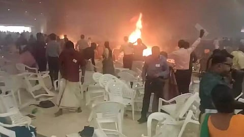 Blast at a convention centre in Kalamassery, in Ernakulam district (Photo/PTI)