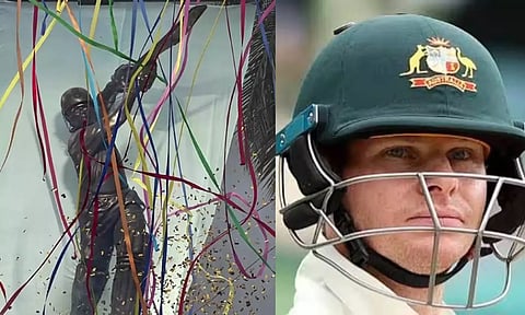 Statue of Sachin Tendulkar at the Wankhede Stadium; Steve Smith (PTI)