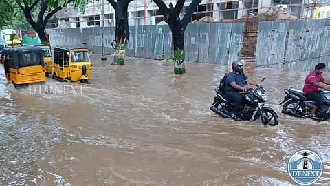 Rain causes waterlogging in Chennai
