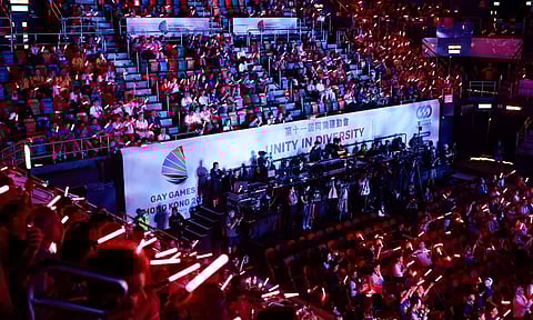 Participants attend the opening ceremony of Gay Games in Hong Kong (Image: REUTERS)