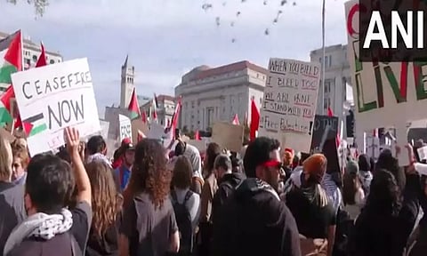 Protestors storm streets of American cities to criticise Israel’s military campaign in Gaza (Photo: Reuters)