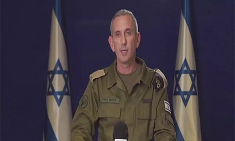 Israel Defence Forces spokesperson Rear Admiral Daniel Hagari (X@IDF)