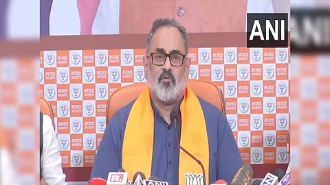 Union minister and BJP leader Rajeev Chandrasekhar (Image: ANI)
