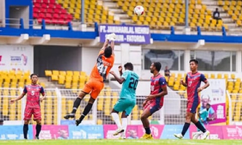 &nbsp;Manipur took a 2-0 lead at halftime with goals (IANS)