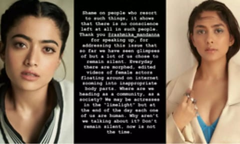 Mrunal Thakur supports Rashmika Mandanna after her deepfake video goes viral