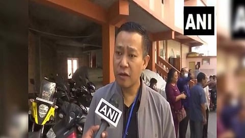 ZPM candidate Lalnghinglova Hmar on voting day (Photo/ANI)