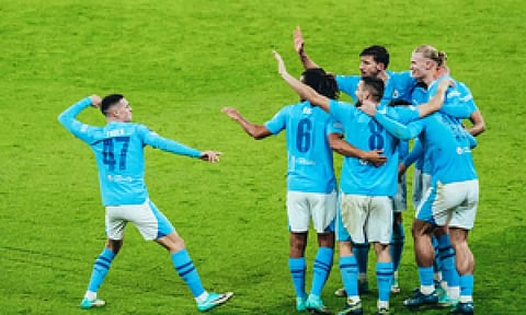 Manchester City team. (IANS)