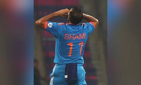 Indian bowler Mohammed Shami