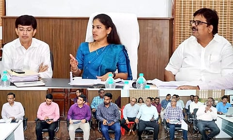 Mayor Priya held a meeting at Ripon Building on Wednesday