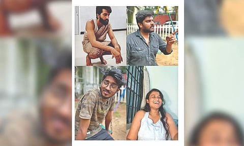 Actors performing in the play, Sorgame Endralum