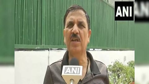 Lok Sabha Ethics Committee Chairperson Vinod Sonkar ahead of meeting (Photo/ANI)